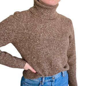 Ralph Lauren Turtleneck Sweater Brown Wool Cashmere
